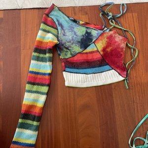 jaded ldn one shoulder top